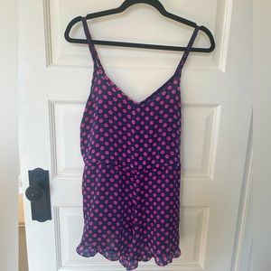 F21 Flower Print Romper Size M